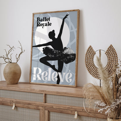 Releve Modern Ballet Art Print