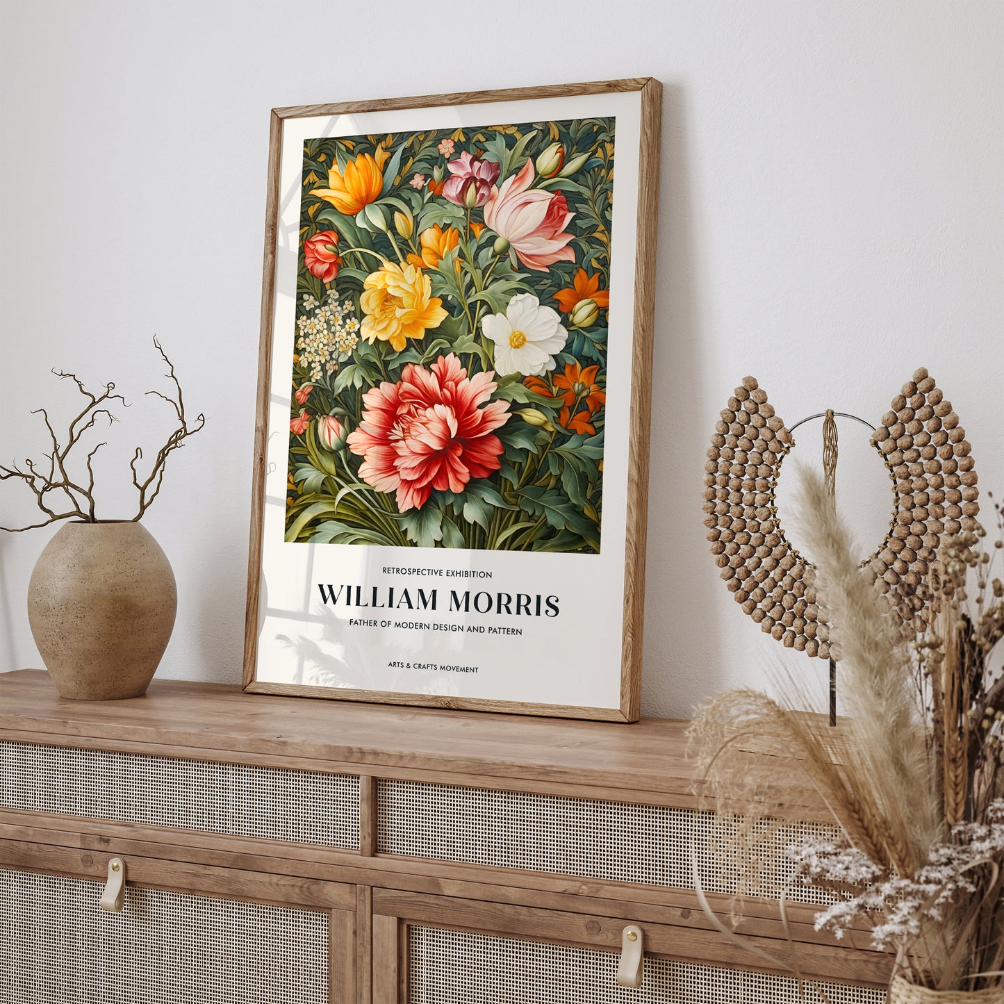W. Morris Inspired Exhibition Floral Print