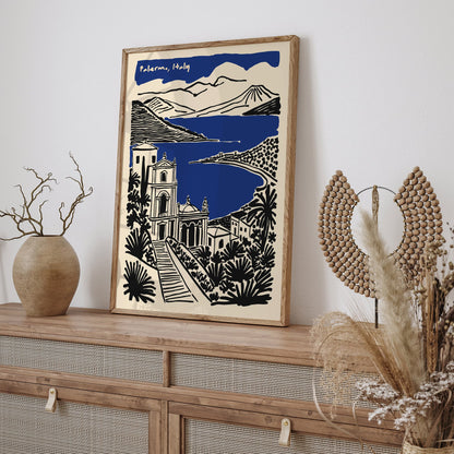 Palermo Italy Travel Poster