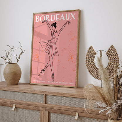 French Ballerina Wall Art Print