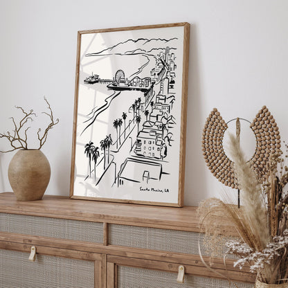 Santa Monica Los Angeles California Poster