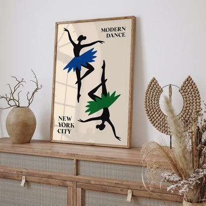 Modern Dance New York City Performance Poster