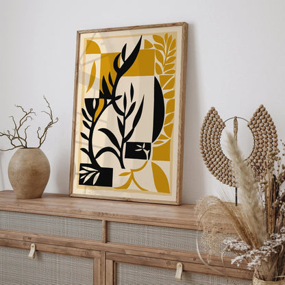 Abstract Nature in Neutral Tones Art Print