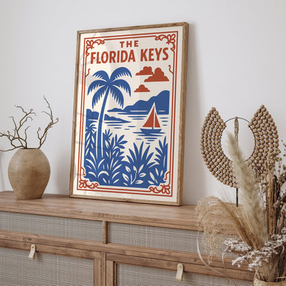 The Florida Keys - Tropical Landscape Wall Art Print