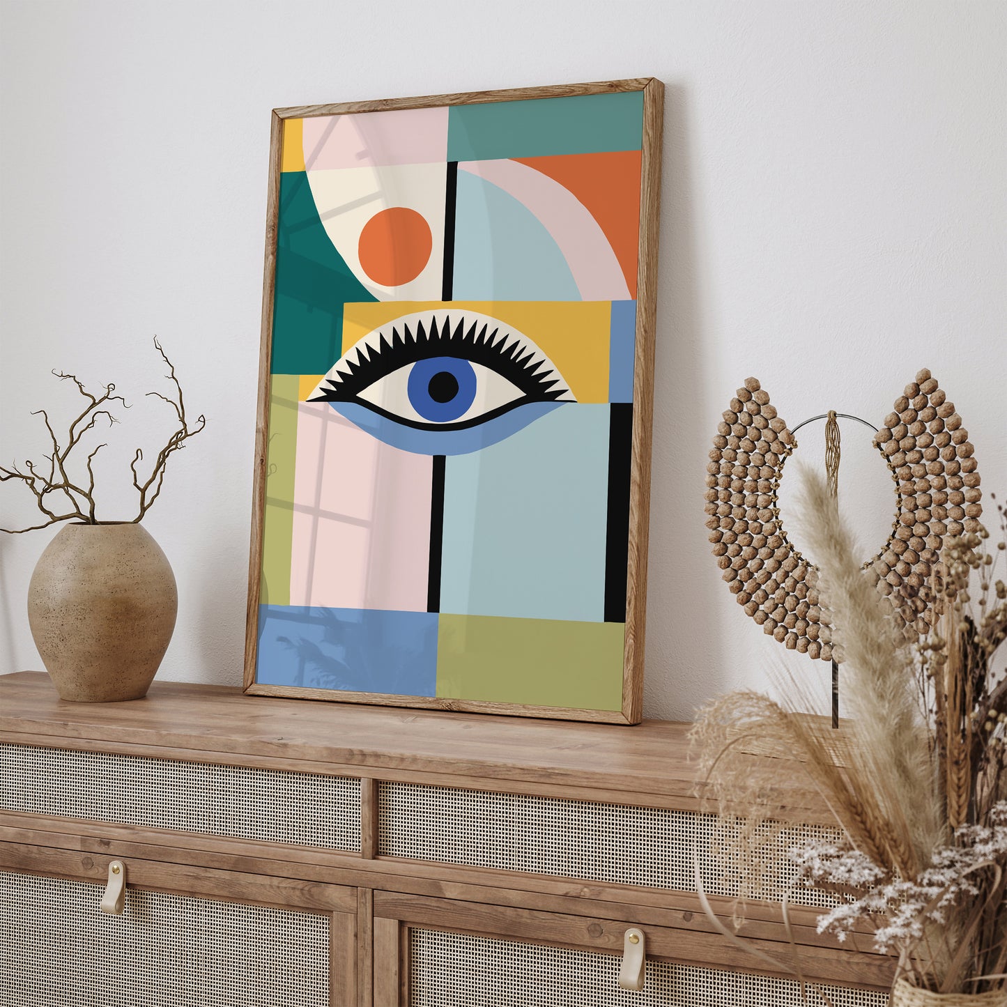 Mid Century Modern Eye Art Print