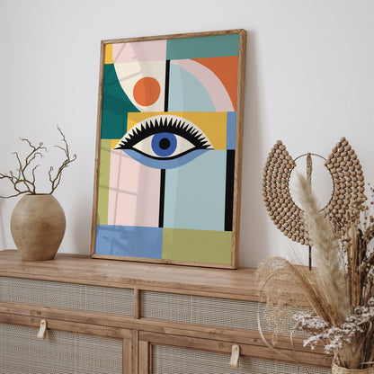 Mid Century Modern Eye Art Print
