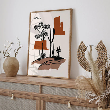 Arizona Modern Minimalist Art Print