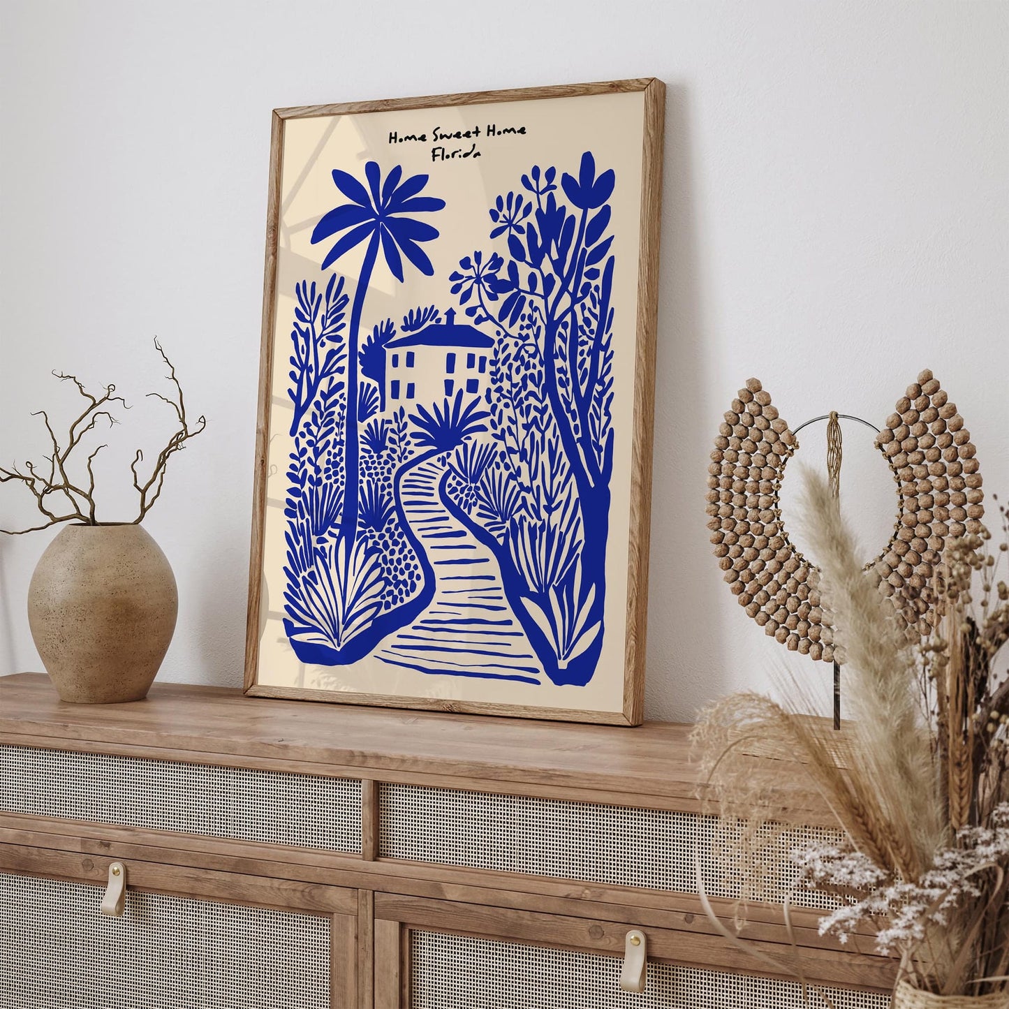 Home Sweet Home Florida Poster – Blue Wall Art