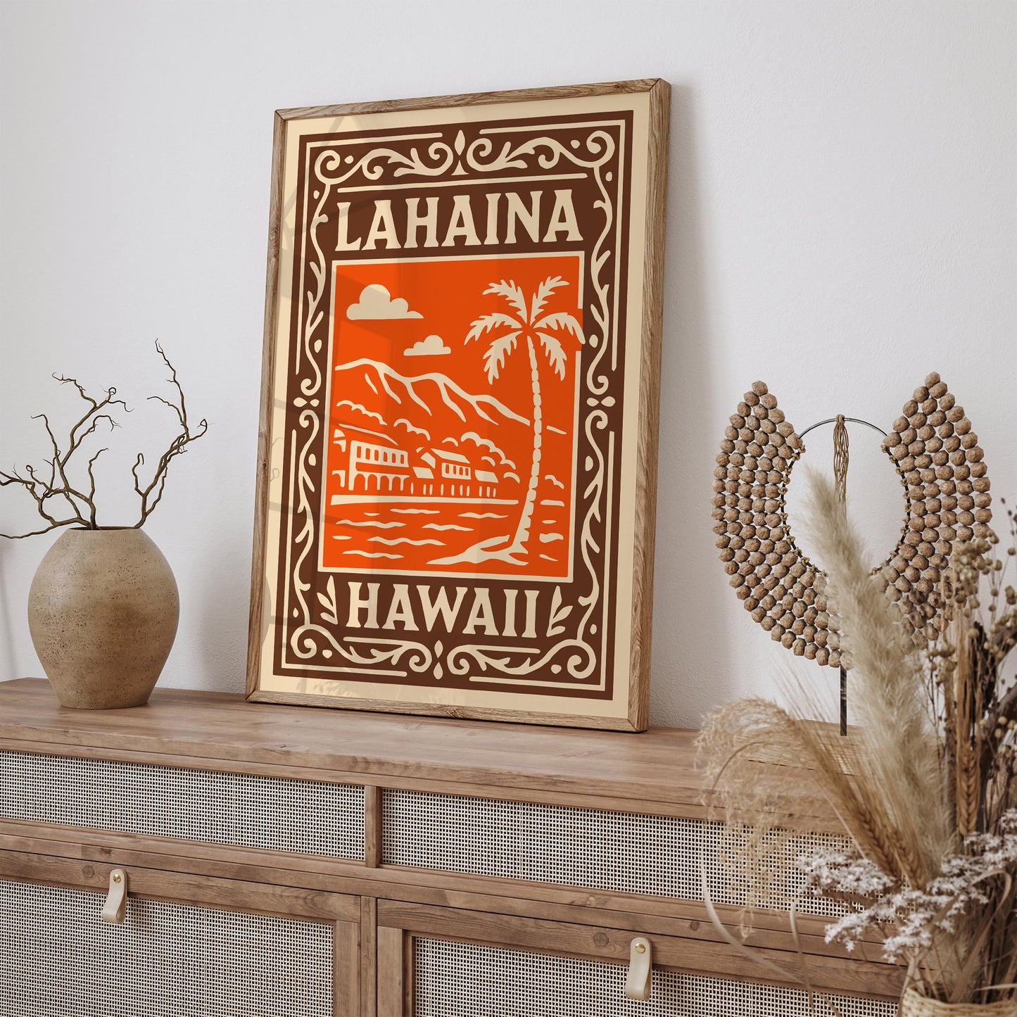 Lahaina Hawaii Travel Poster