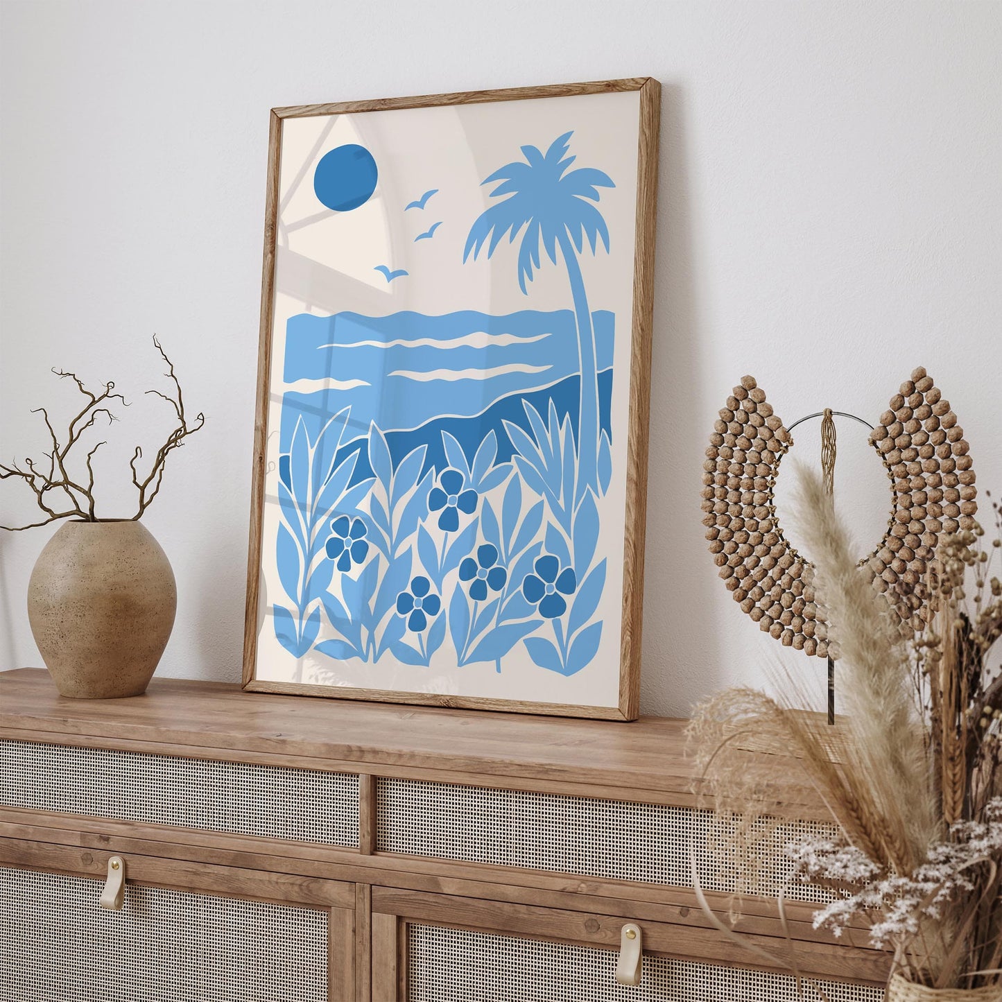Icy Blue Florida Poster - Tropical Landscape Wall Art