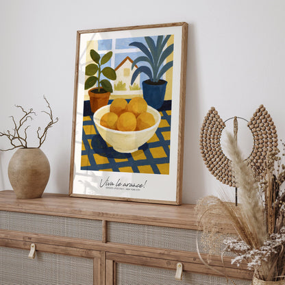 Viva le arance! Poster - Little Italy NYC Wall Art