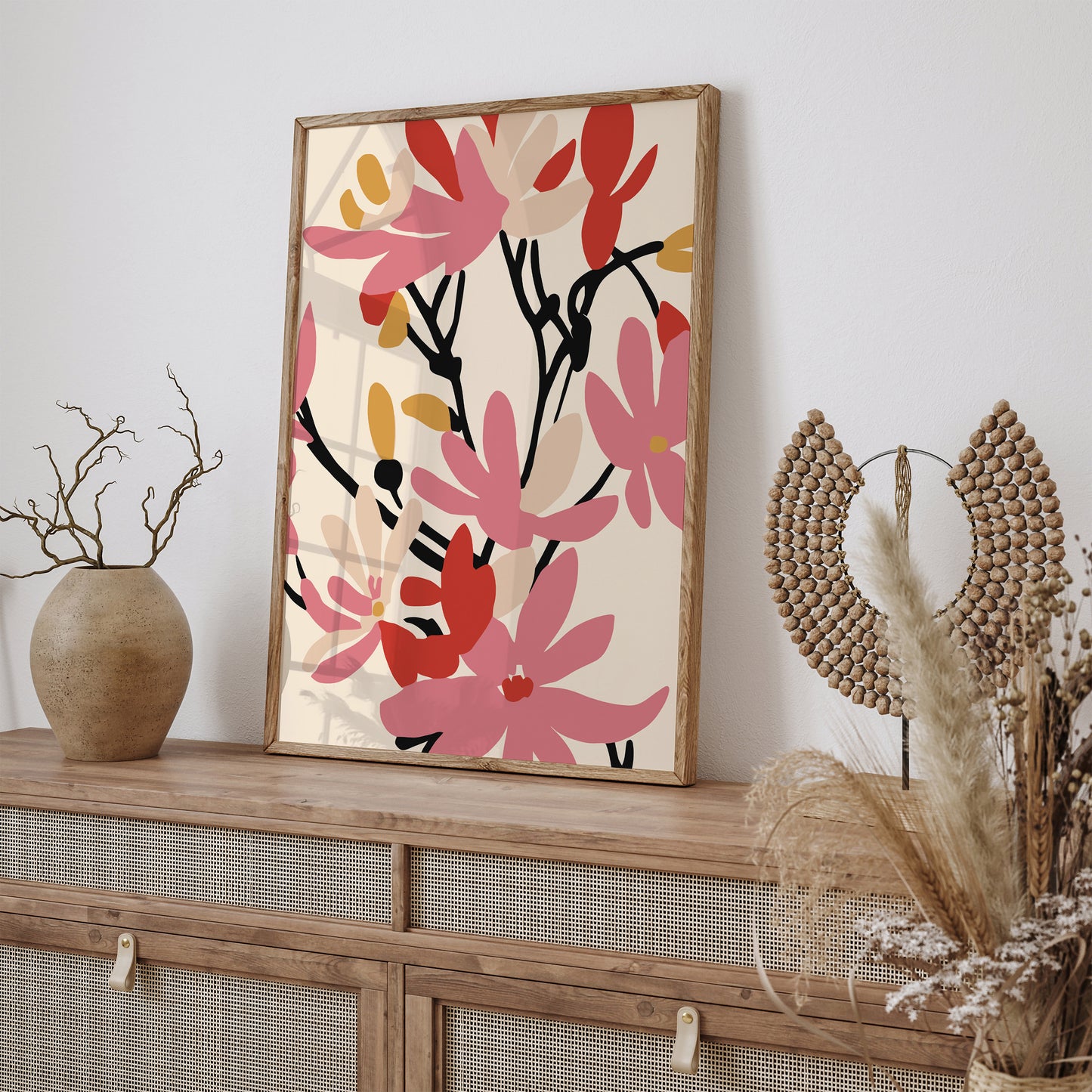 Botanical Pink Nature Art Print