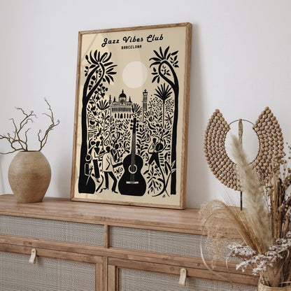 Barcelona Jazz Club Music Poster 2025
