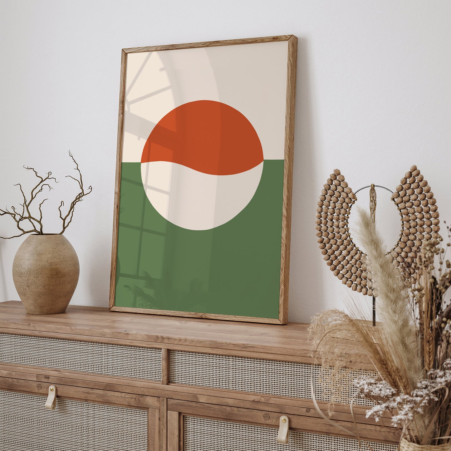 Modern Green Minimalist Wall Art