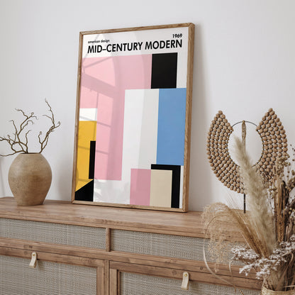 Mid Century Modern American Design Art Print