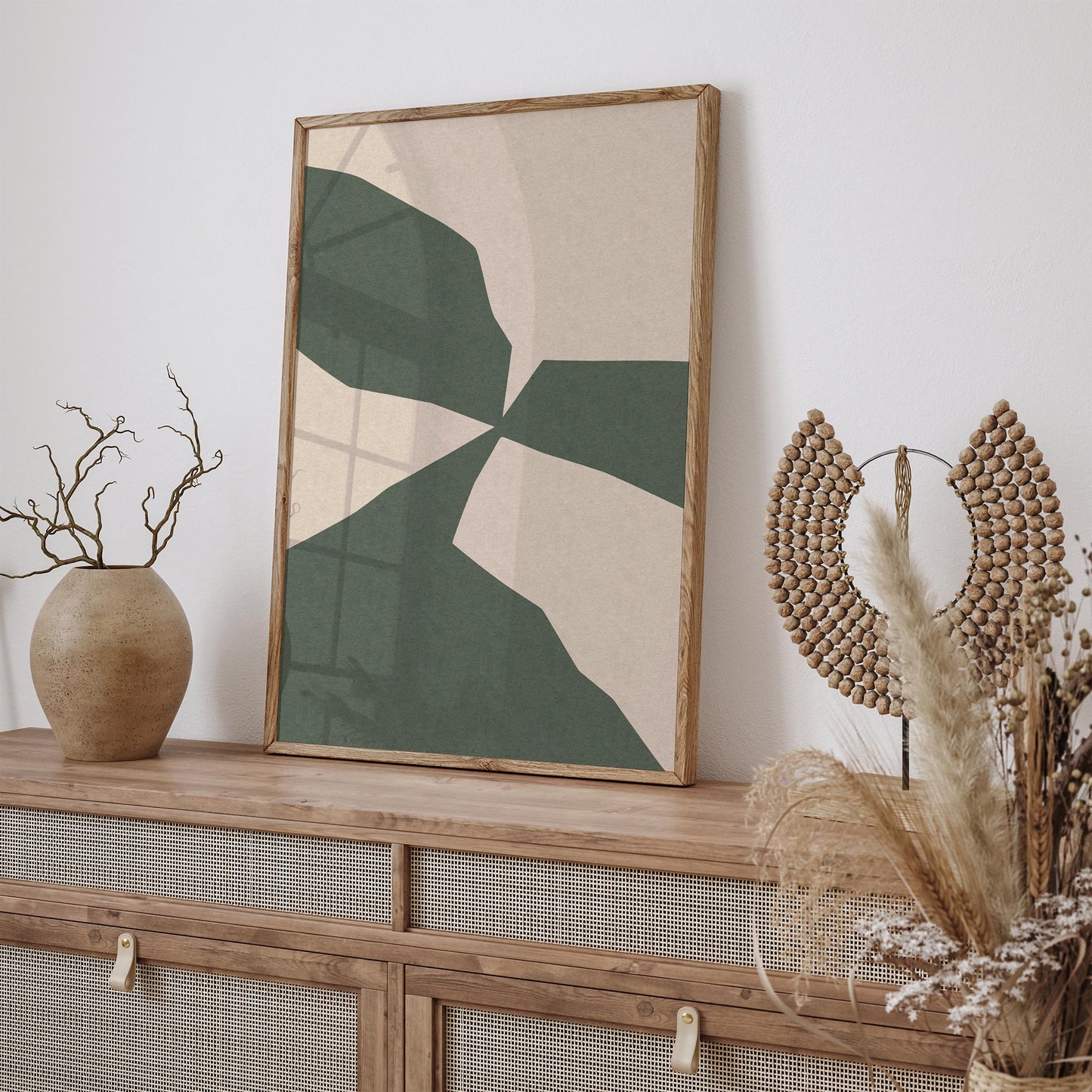 Green Abstract Shapes Poster