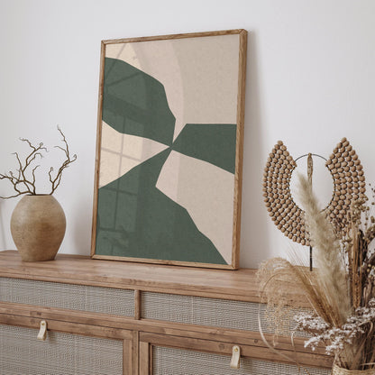Green Abstract Shapes Poster