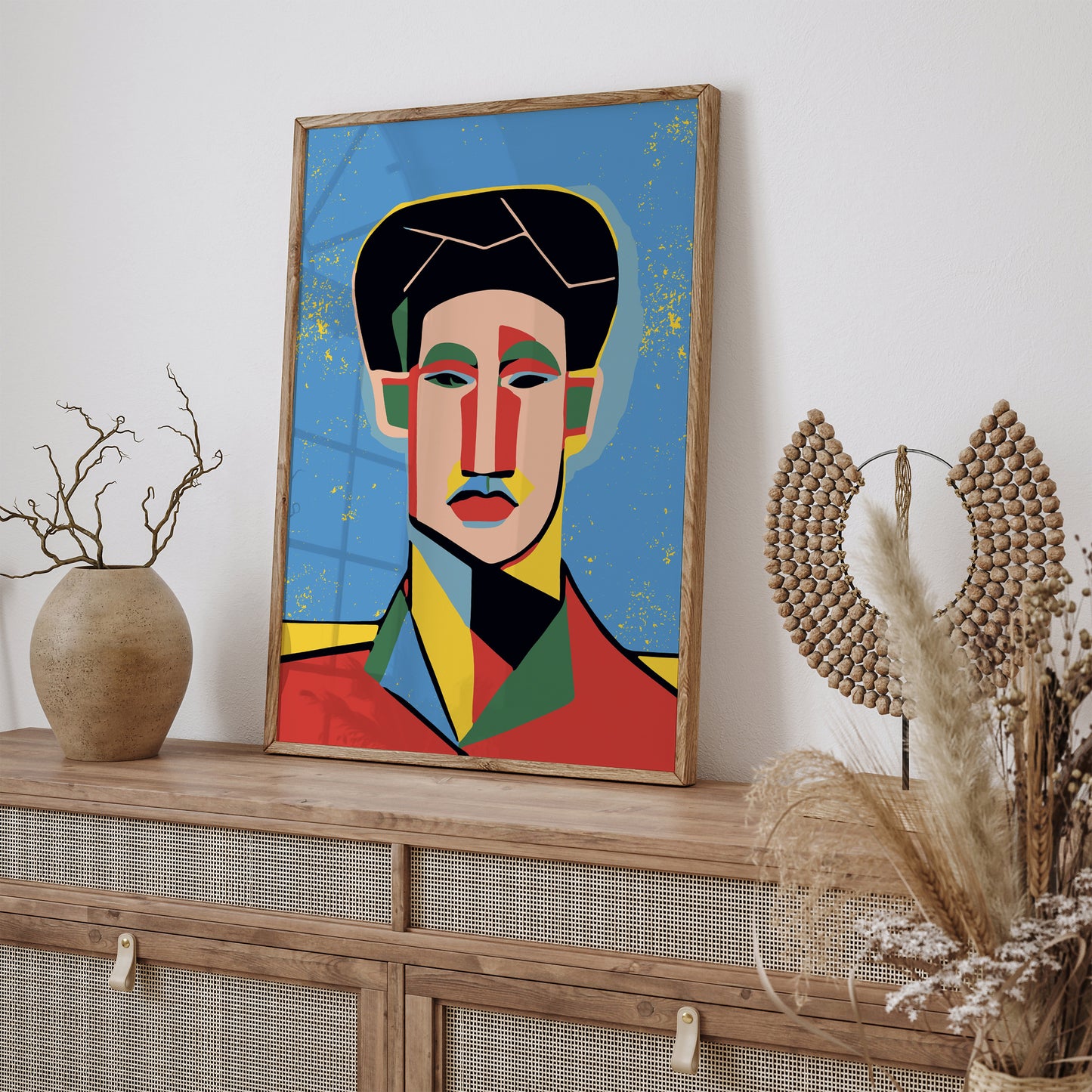 Cubism Portrait Reproduction Poster