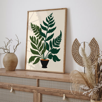 House Plant Fern Art Print