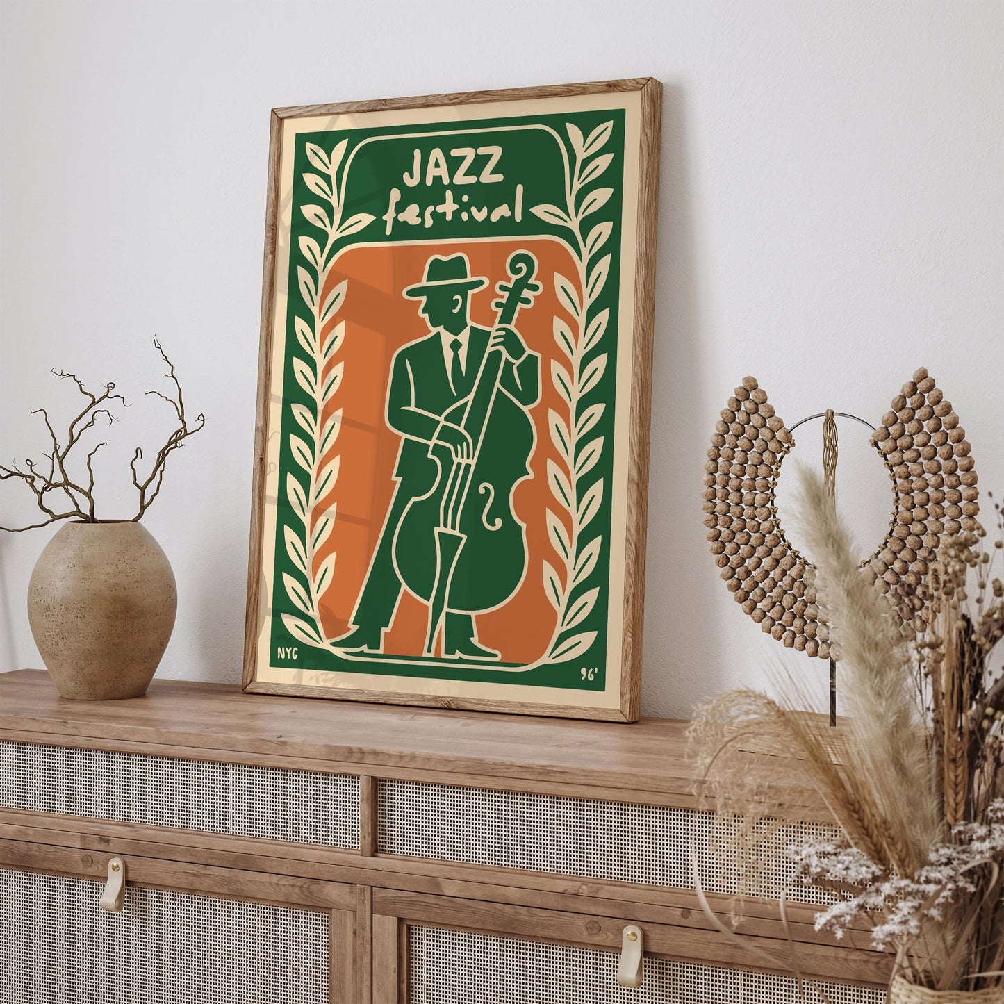 Jazz Festival NYC 1996 Poster - Vintage Music Wall Art