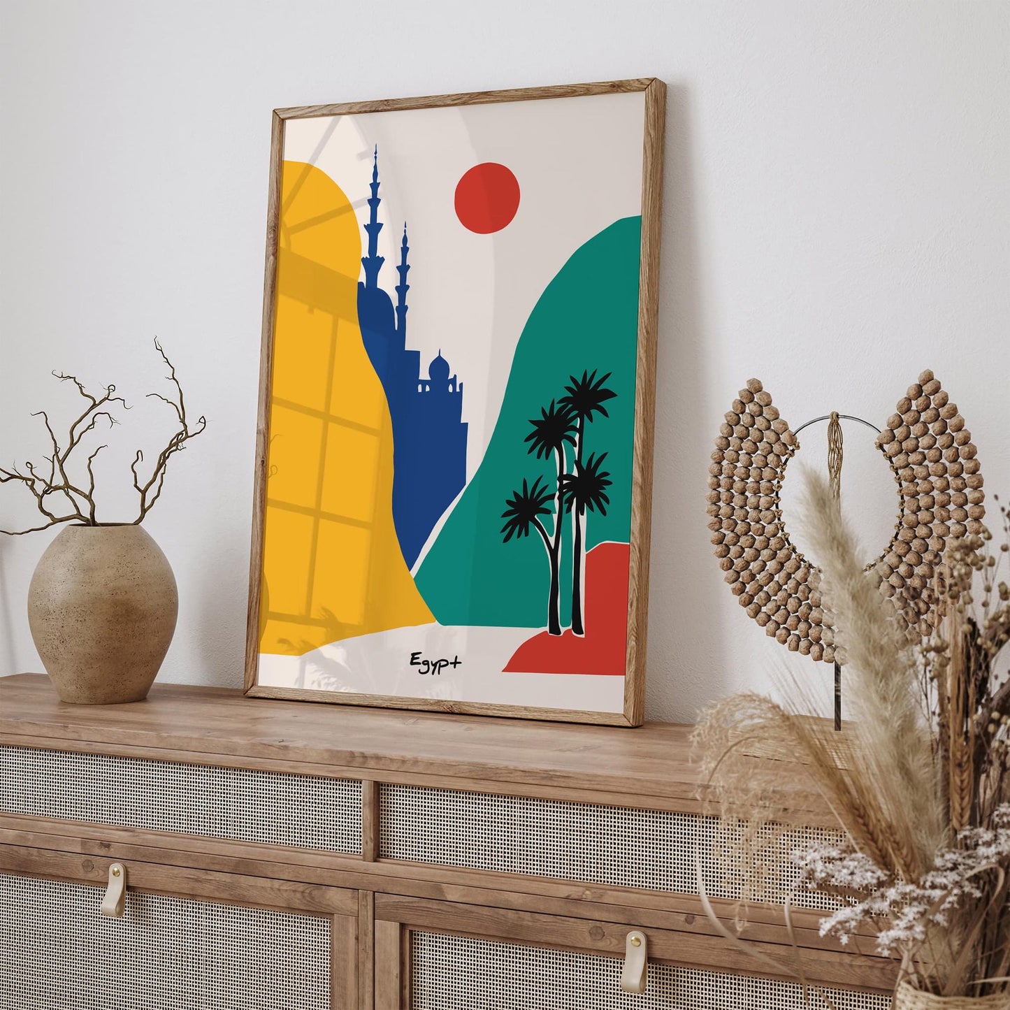 Egypt Mid Century Modern Travel Poster