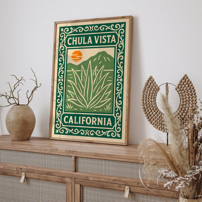 Chula Vista Poster - California Travel Wall Art