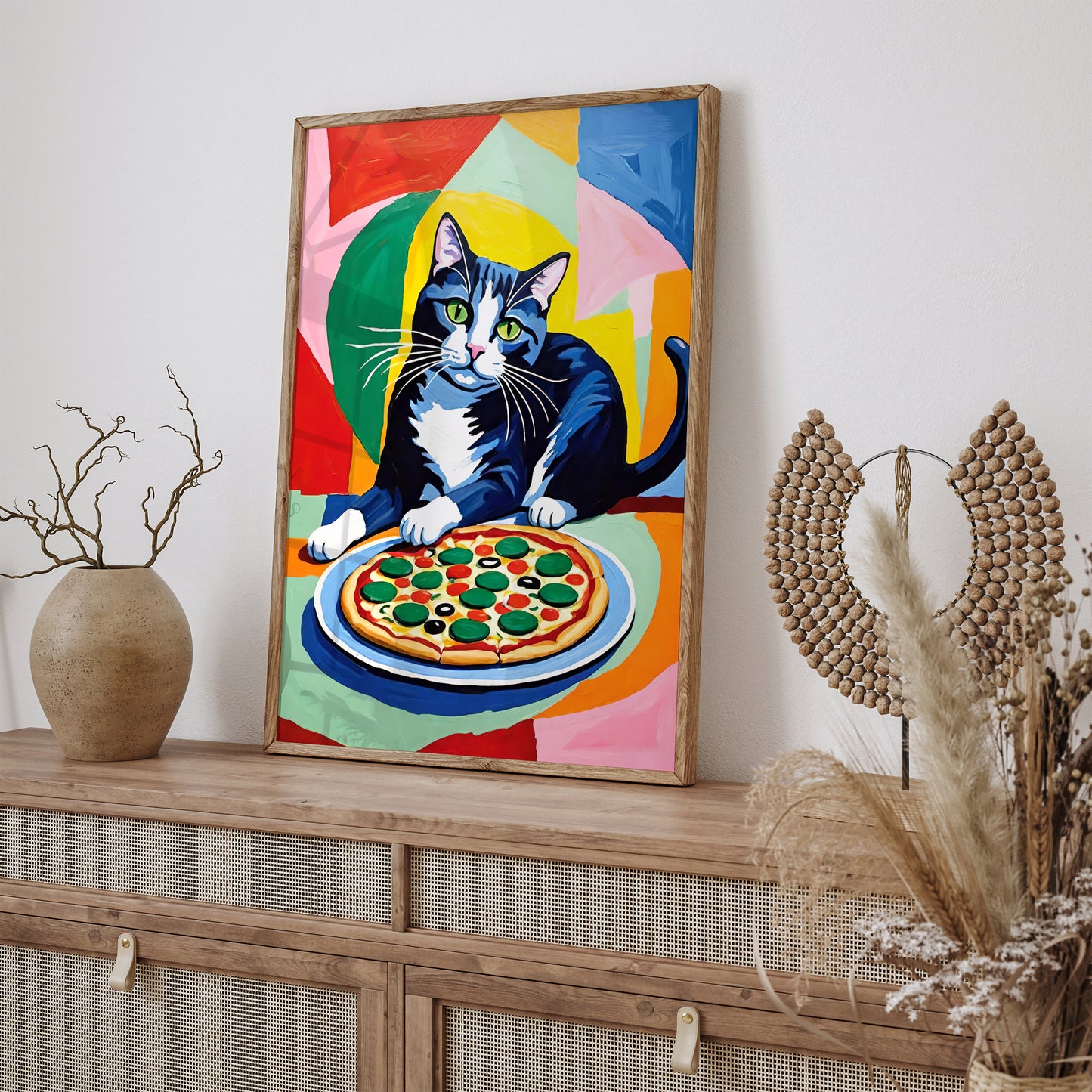 Funny Cat Pizza Lover Poster