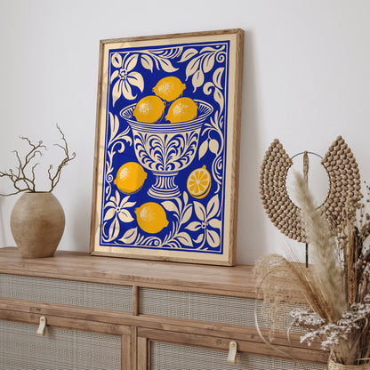 Lemons Kitchen Wall Decor Poster