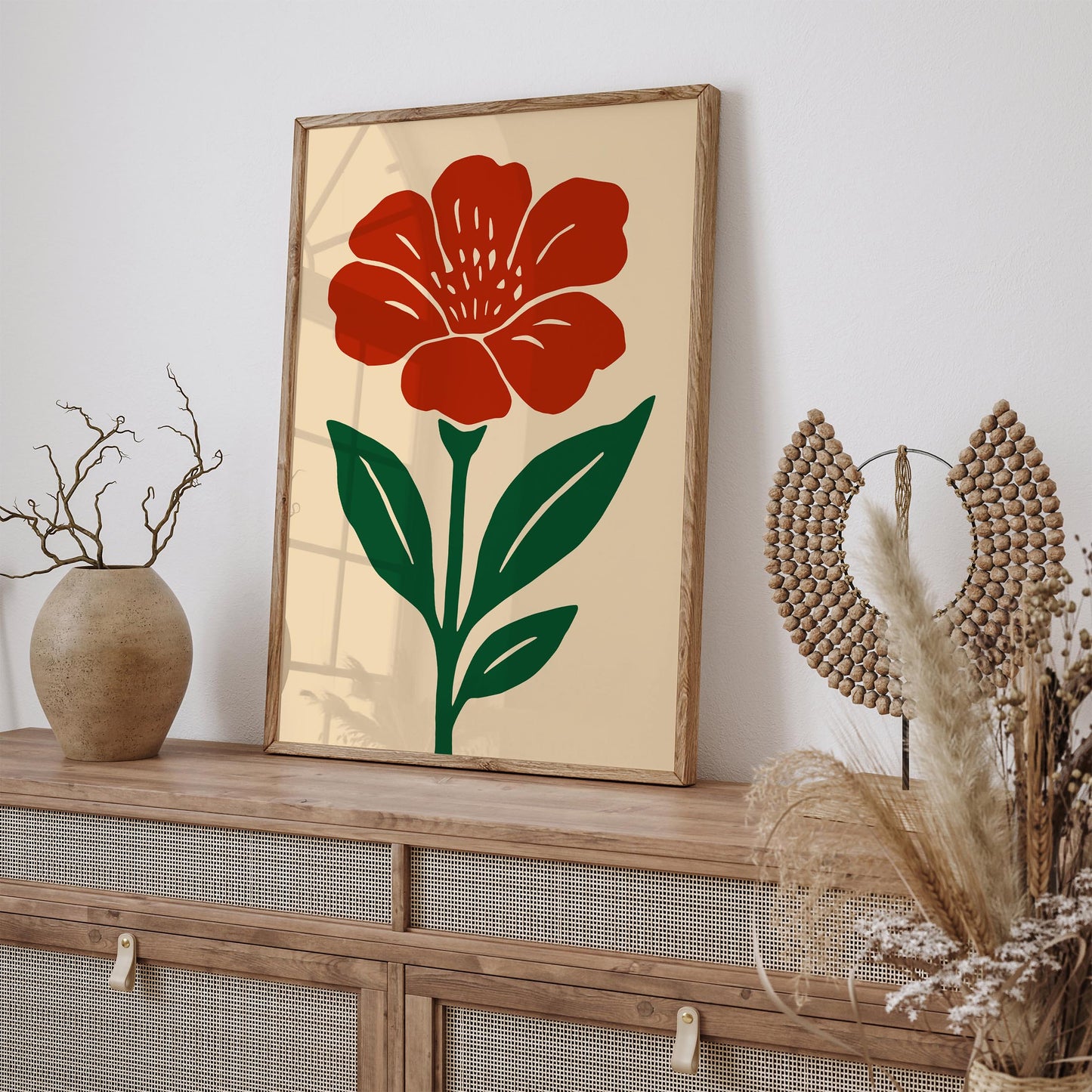 Red Flower Poster