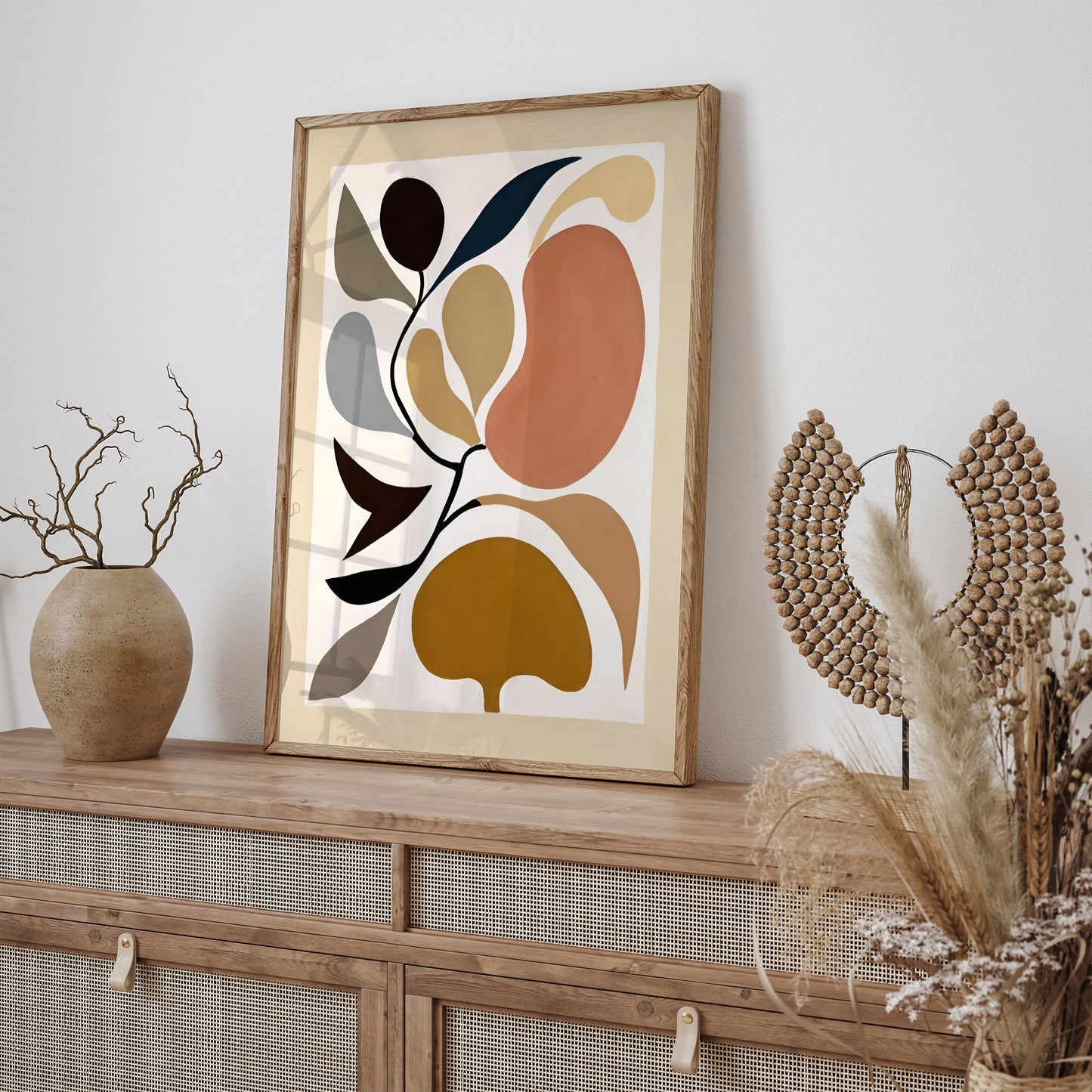 Earth Colors Abstract Nature Poster
