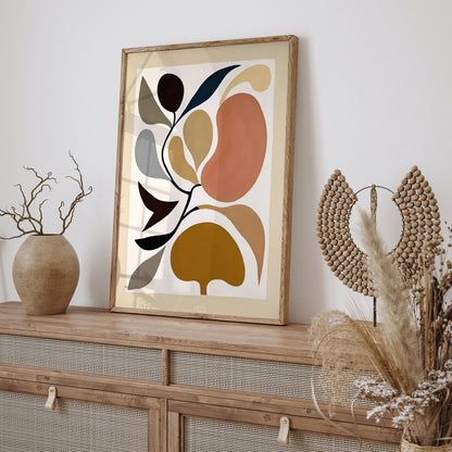 Earth Colors Abstract Nature Poster