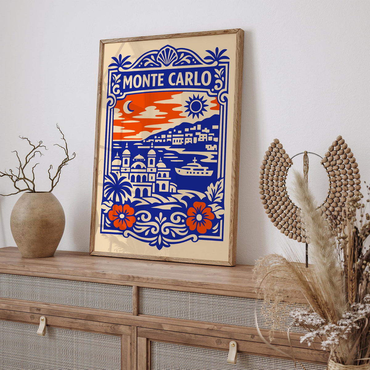 Monte Carlo Monaco Travel Poster