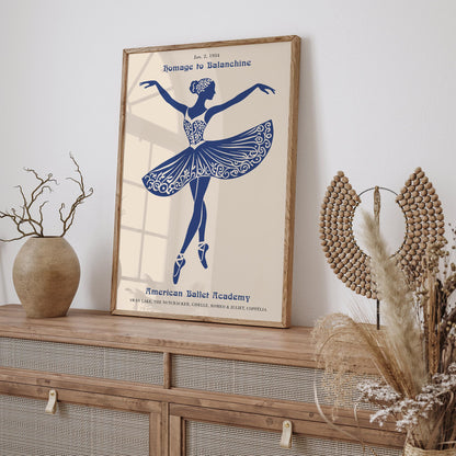 Homage to Balanchine American Ballet Poster