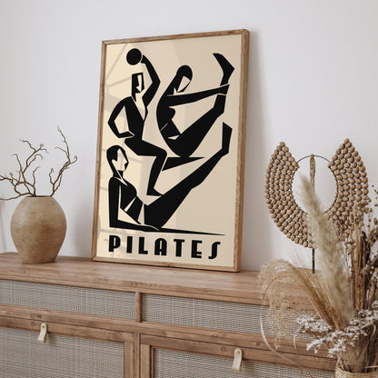 Modern Pilates Poster - Gym Wall Art Decor Print