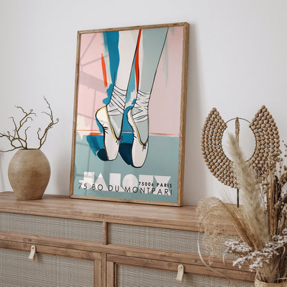 French Ballerina Shoes Wall Art Poster