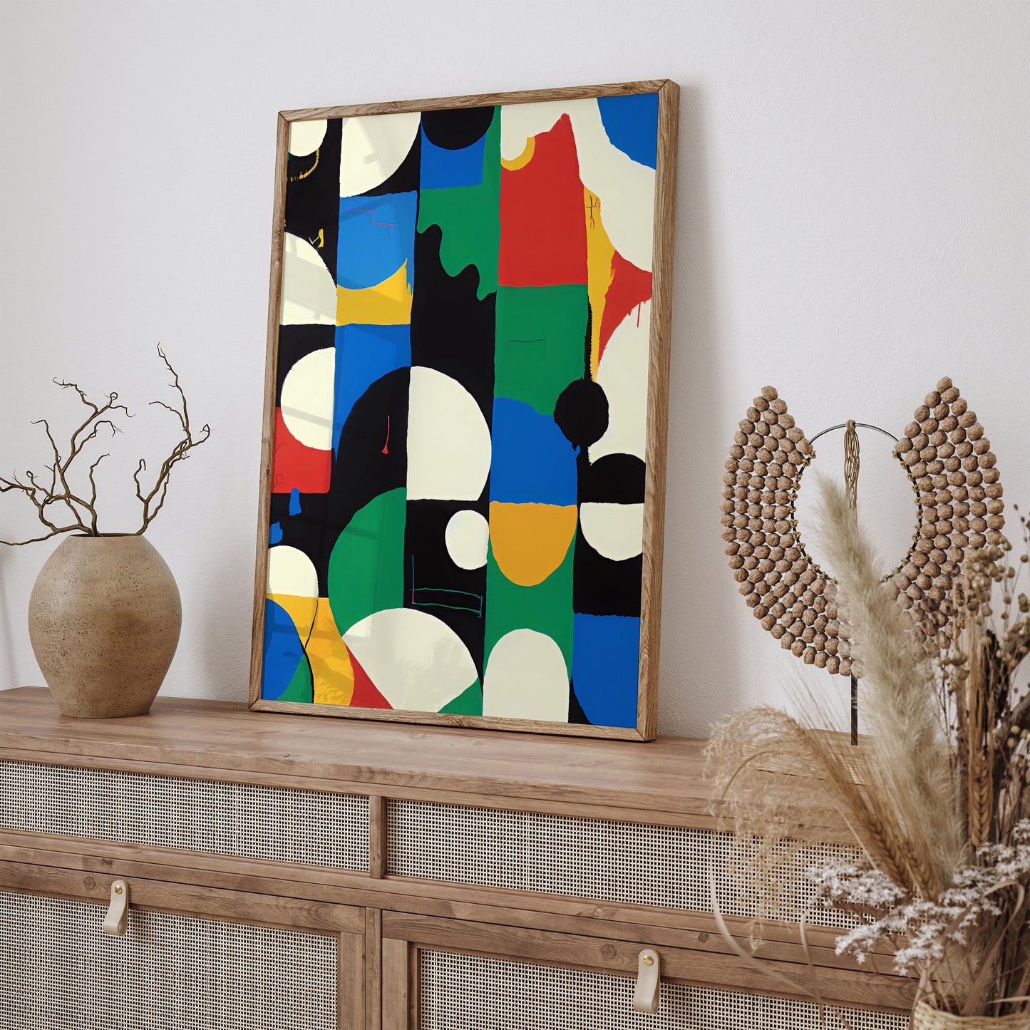 Abstract Shapes Painting Giclee Reproduction