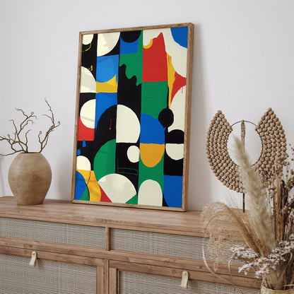 Abstract Shapes Painting Giclee Reproduction