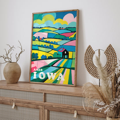 Travel Iowa Iconic Poster Art