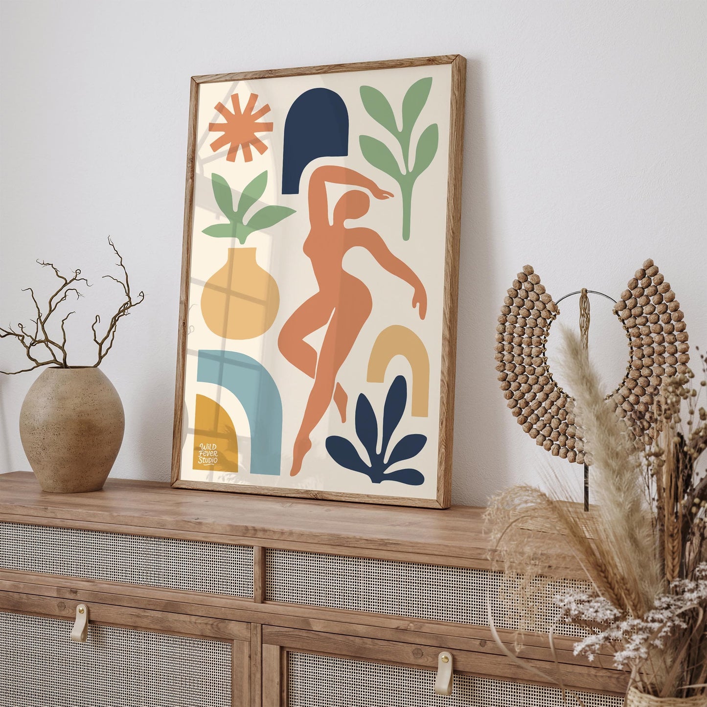 Modern Abstract Cut Outs - Colorful Wall Art Print