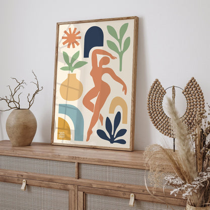 Modern Abstract Cut Outs - Colorful Wall Art Print