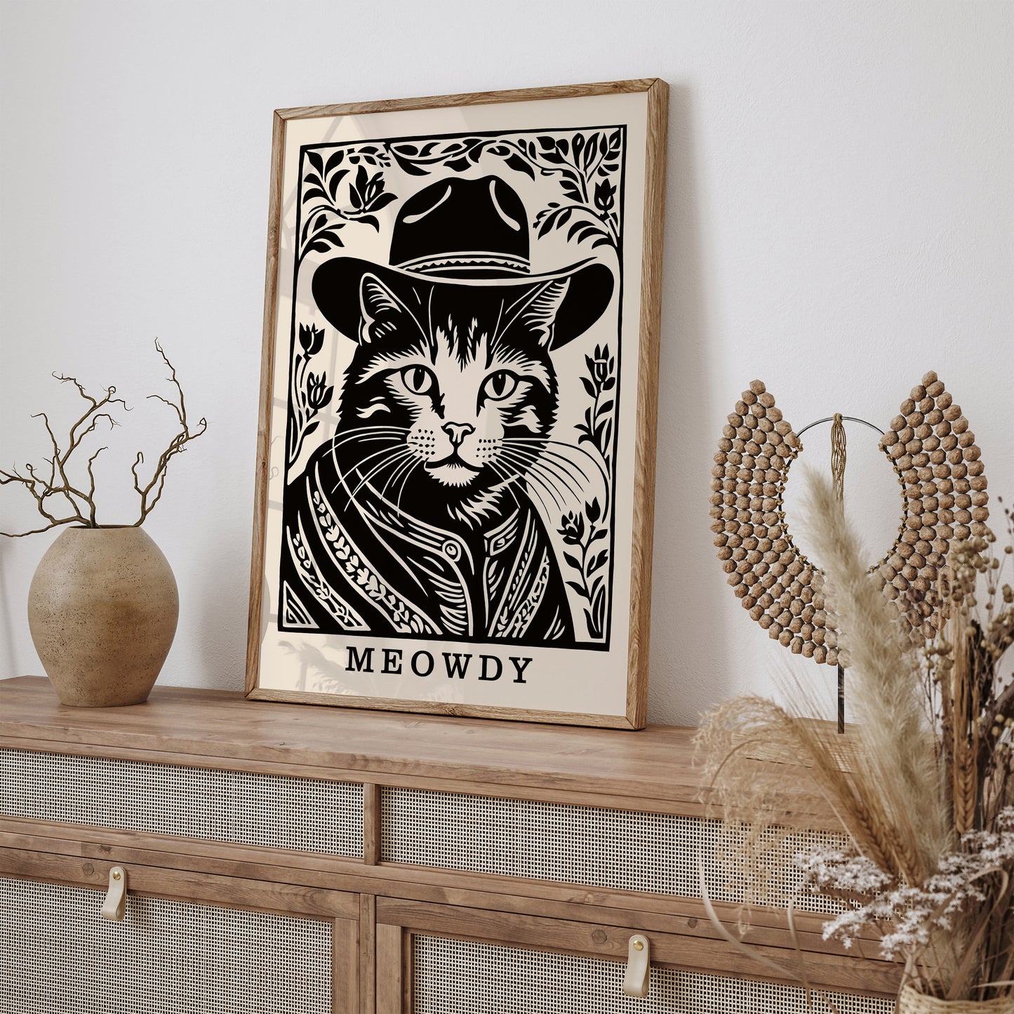 Cat Cowboy Meowdy Poster