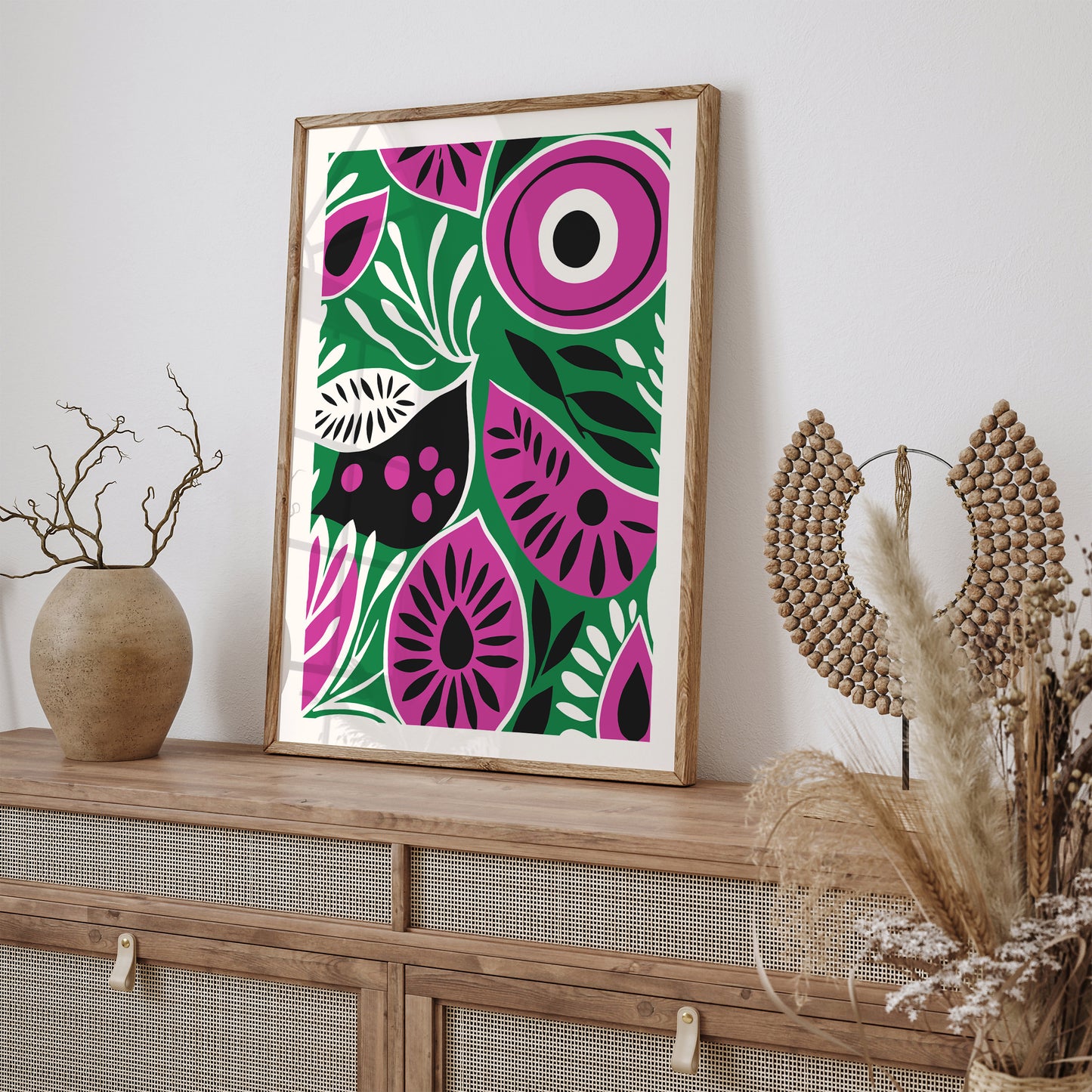 Magenta Aesthetic Eyes Art Print