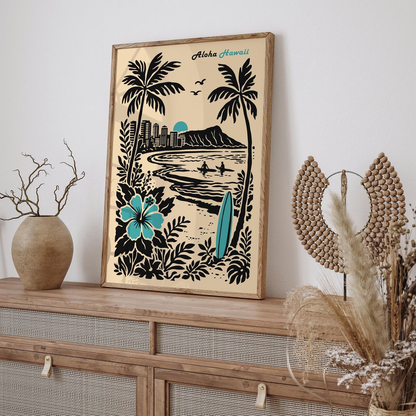 Hawaii Aloha Travel Poster