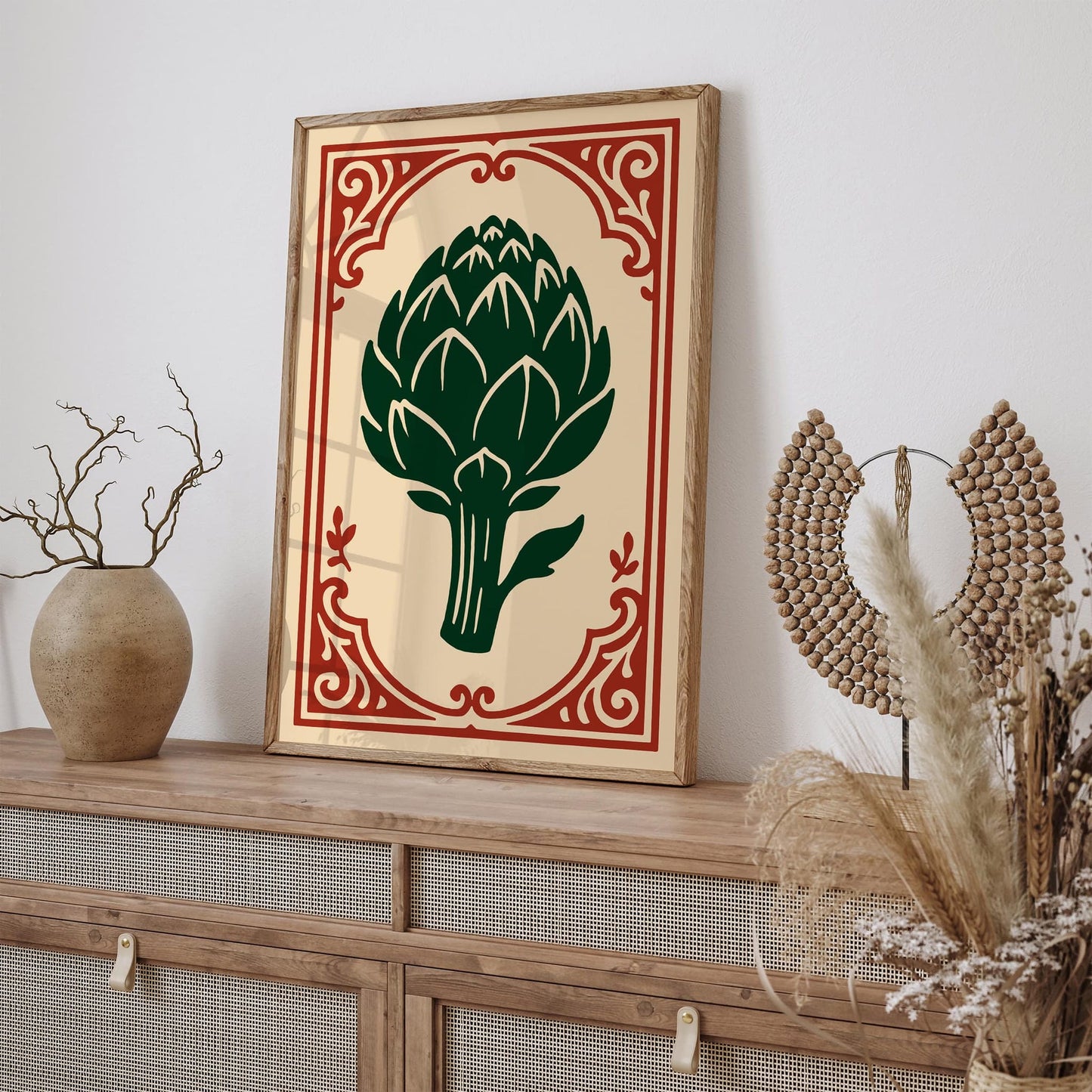 Rococo Artichoke Print - American Kitchen Wall Art
