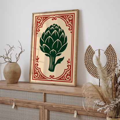 Rococo Artichoke Print - American Kitchen Wall Art