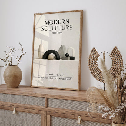Modern Sculpture Exhibition Copenhagen Poster