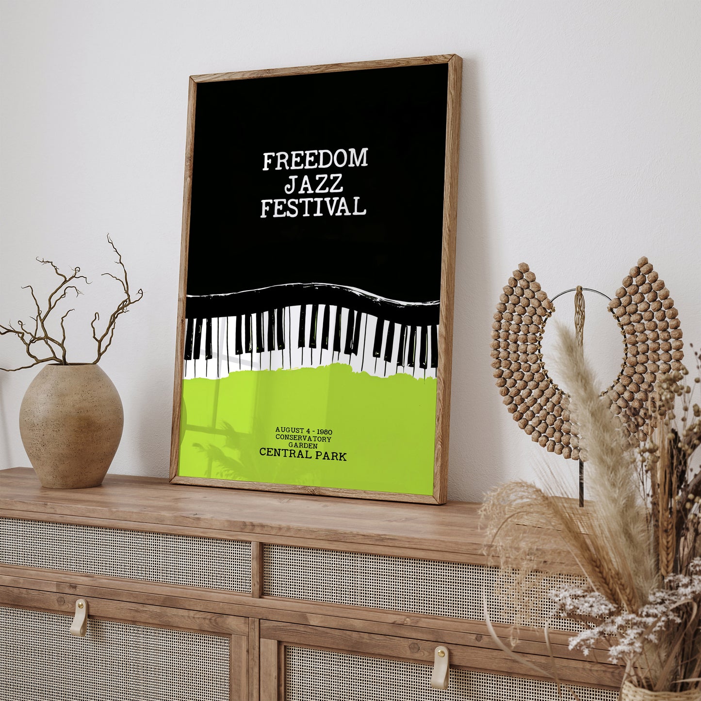 Freedom Jazz Festival 1980 Central Park Poster