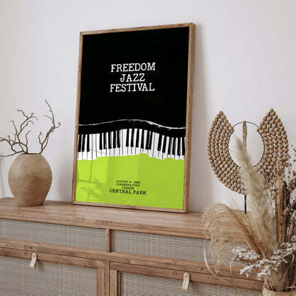 Freedom Jazz Festival 1980 Central Park Poster