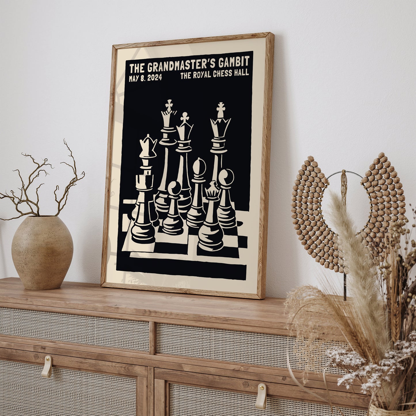 The Art of Strategy, Chess Poster Best Gift for Dad