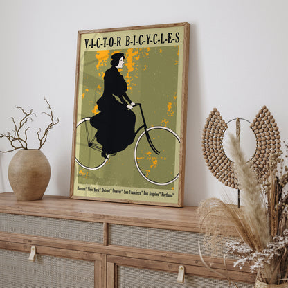 Victor Bicycles Vintage Poster